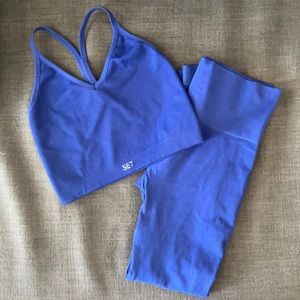 SETactive Royal workout set - leggings & crop top